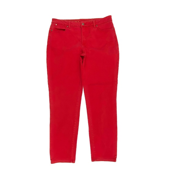 Talbots Pants - Talbots Heritage Ankle Women's size 14 Long Red Chino Pants